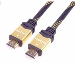 PremiumCord HDMI 2.0 High Speed + Ethernet kabel HQ, zlac...