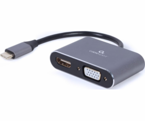 Gembird USB-C/HDMI, VGA adaptér