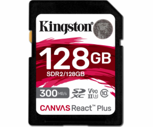 Kingston SDXC karta 128GB Canvas React Plus SDXC UHS-II 3...