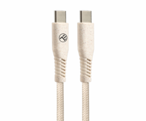 Tellur Green Data Cable Type-C to Type-C 3A PD60W 1m nylo...