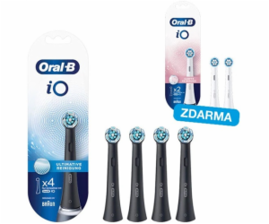 Oral-B iO Ultimate Clean Black Náhradní hlavice, 4 ks