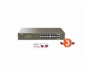 Tenda TEG1116P-16-150W PoE AT Gigabit switch 16x 1Gb/s s ...