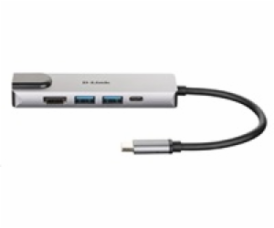 D-Link DUB-M520 5-in-1 USB-C Hub with HDMI/Ethernet and P...