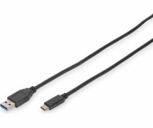 Digitus USB Type-C connection cable, type C to A M/M, 1.0...