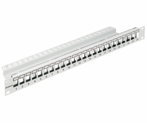 19" patchpanel pro 24 modulu SFA/SFB, neosazený, 1U,RAL 7035