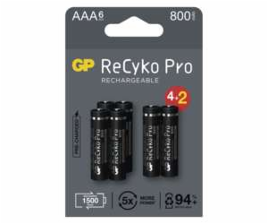 GP Nabíjecí bat. ReCyko Pro AAA (HR03) 800mAh- 6ks