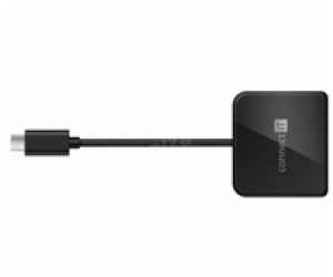 CONNECT IT USB-C hub, 3v1 (USB-C,USB-A,HDMI), externí, ČERNÝ