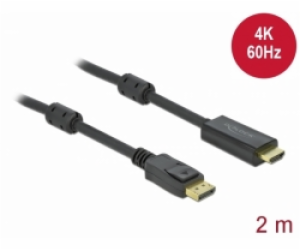 Delock Kabel z Active DisplayPort 1.2 na HDMI, 4K, 60 Hz 2 m