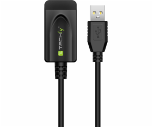 TECHLY Active Extension Cable USB Hi Speed 20m Black