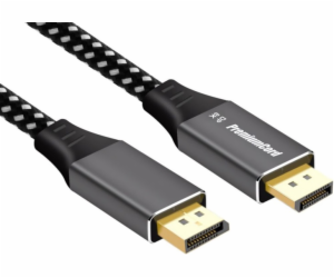 PREMIUMCORD Kabel DisplayPort 1.4 přípojný kabel, kovové ...