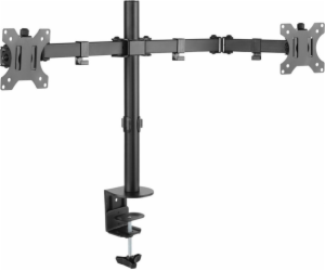 TECHLY Desk Stand for 2 Monitors with Clamp 13-32inch