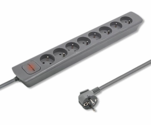 QOLTEC 50279 Power strip 8 sockets 1.8m Grey