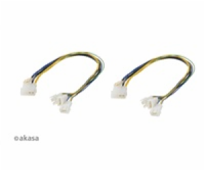 AKASA kabel  redukce pro ventilátory 1x 4pin PWM na 3x 4p...