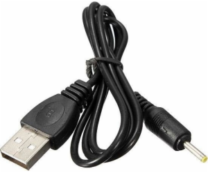 Akyga kabel USB - DC 2.5 x 0.7 mm/PVC/černá