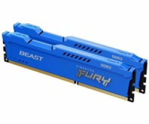 Kingston FURY Beast/DDR3/16GB/1600MHz/CL10/2x8GB/Blue