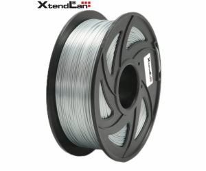 XtendLAN PLA filament 1,75mm lesklý stříbrný 1kg