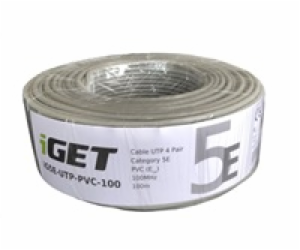 Instalační kabel iGET CAT5E UTP PVC Eca 100m/role, kabel ...