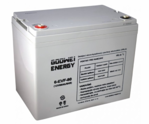 GOOWEI ENERGY 12V 80Ah 6-EVF-80 Pb trakční záložní akumul...