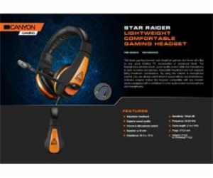 Canyon Herní headset STAR RAIDER GH-1A