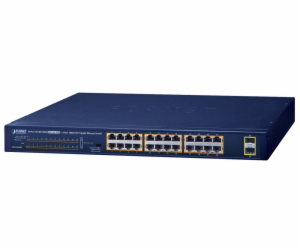 Planet GSW-2620HP PoE switch, 24x1Gb + 2x SFP 1Gb, VLAN, ...