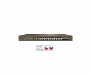 Tenda TEG3328F Managed L2 Gigabit Switch 24x RJ45 a 4x SFP