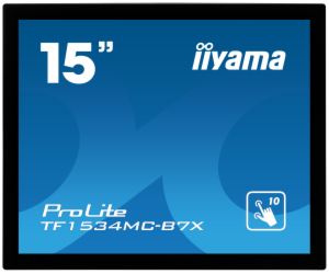 15" iiyama TF1534MC-B7X: TN, XGA, capacitive, 10P, 370cd/...