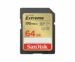 SanDisk SDXC karta 64GB Extreme (170 MB/s Class 10, UHS-I...