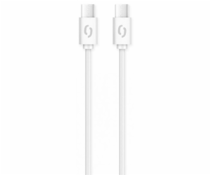 ALIGATOR Datový kabel POWER 3A, USB-C/USB-C, bílý