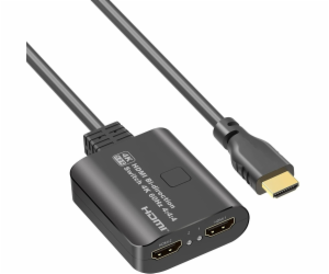 PremiumCord HDMI 2.0 Switch 4K@60Hz, 4:4:4 obousměrný 2-1...