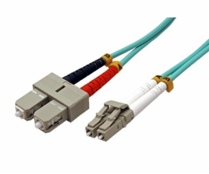 Optický patch cord Duplex LC-SC 50/125 0,25m MM OM4