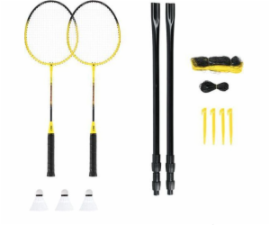 NILS NRZ262 ALUMINIUM badminton set 2 rackets 3 feather d...