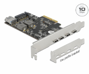 DeLOCK PCI Express x4 karta pro 4 x USB Type-C + 1 x USB ...