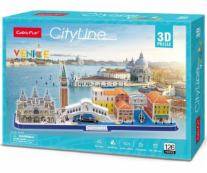 3D puzzle City Line Benátky