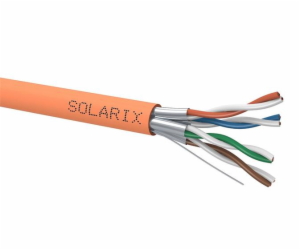 Instalační kabel Solarix STP, Cat6A, drát, LSOH B2ca, cív...