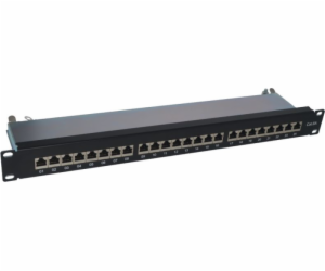 A-LAN Patch panel 19 1U STP cat.6A 24 portů LSA (PK040)