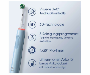 Oral-B Pro 3 3000 Cross Action Blue