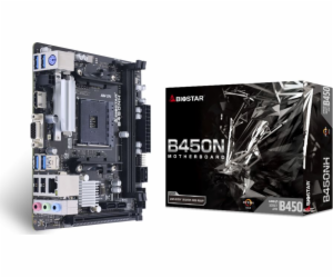 BIOSTAR Socket AM4; AMD B450; 2x DDR4; PCI-e 3.0 x 16; 1x...