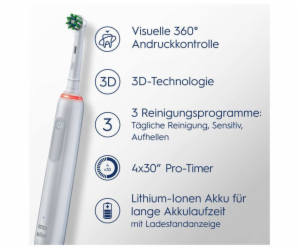 Oral-B Pro 3 3500 White s cestovním pouzdrem květinového