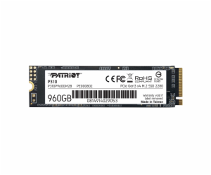 PATRIOT P310//SSD/M.2 NVMe/Černá/3R