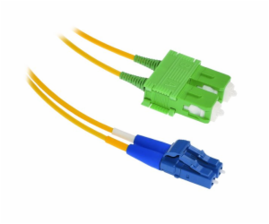 XtendLan FO patch LC-SC/APC 0.5m 9/125, duplex, ultraflex...