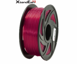 XtendLAN PLA filament 1,75mm průhledný červený 1kg