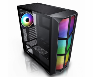 EVOLVEO Functio 3, case ATX, 1x120mm PWM ventilátor, RGB ...