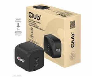 Club3D cestovní nabíječka PPS 45W GAN technologie, Dual p...