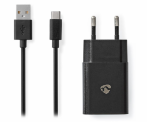 NEDIS síťová nabíječka/ USB-C/ 2.4 A/ 5.0 VDC/ černá/ kab...