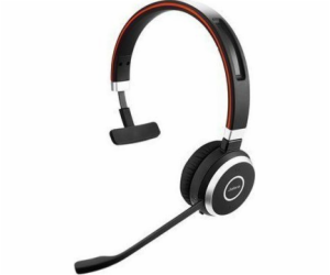 Jabra Evolve 65 SE/Mono/BT/Bezdrát/MS/Černá-červená