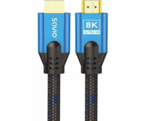 SAVIO CL-169 HDMI v2.1 kabel, 5m, měď, bavlněné opletení,...