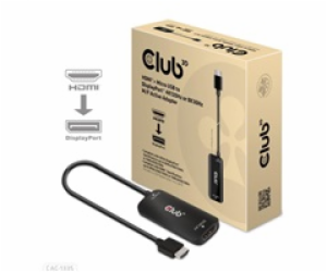 Club3D Adaptér HDMI + Micro USB na DisplayPort 4K120Hz/8K...