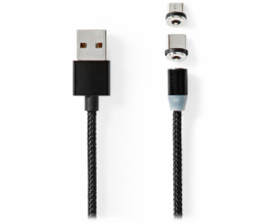 NEDIS USB 2.0 kabel/ USB-A Zástrčka - USB micro-B zástrčk...