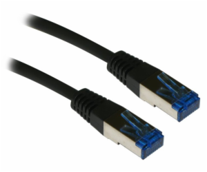 XtendLan patch kabel Cat6A, SFTP, LS0H - 0,5m, černý (pro...