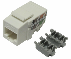 XtendLan Keystone jack RJ45, narážecí, CAT 6, UTP, bílý, ...